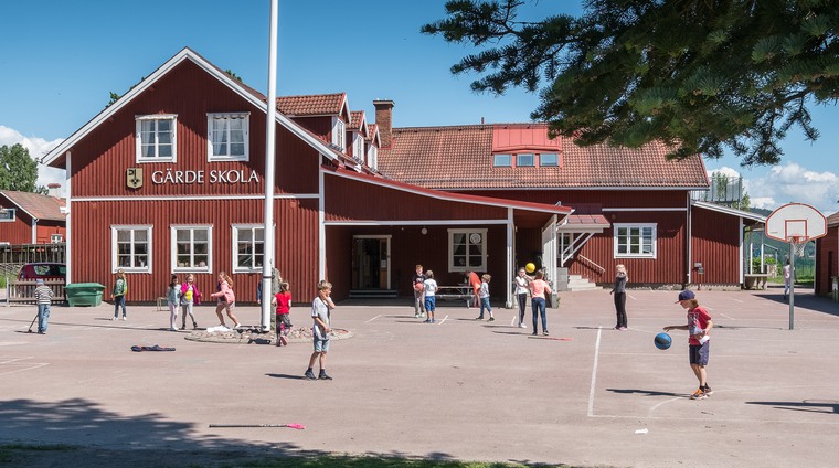 Foto på Gärde skolas skolgård