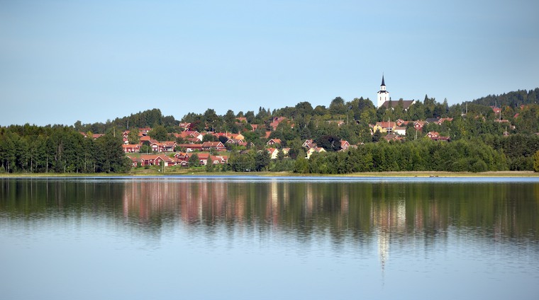 Utsikt över Byrviken mot Siljansnäs.