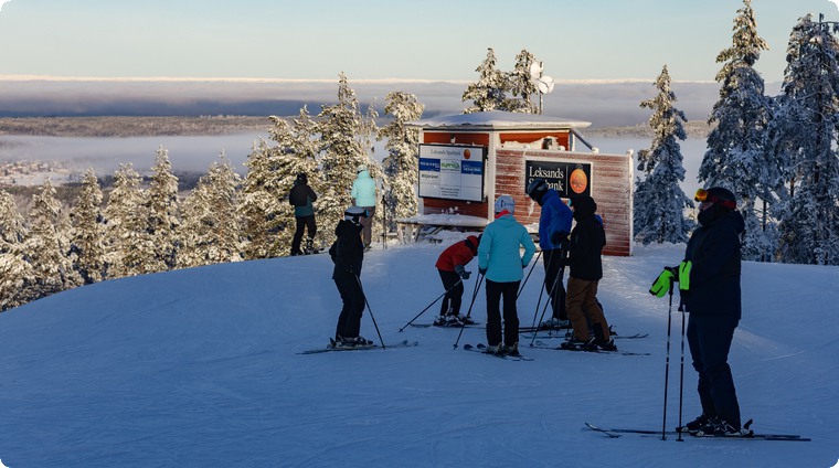 En vinterdag på Granbergets skidanläggning i januari 2022